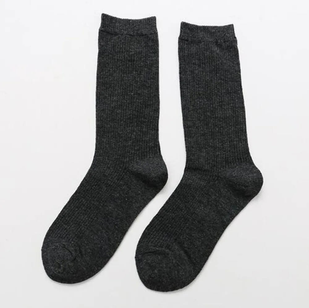 Смешные носки Харадзюку женские хлопковые Chaussettes длинные без пятки одноцветные