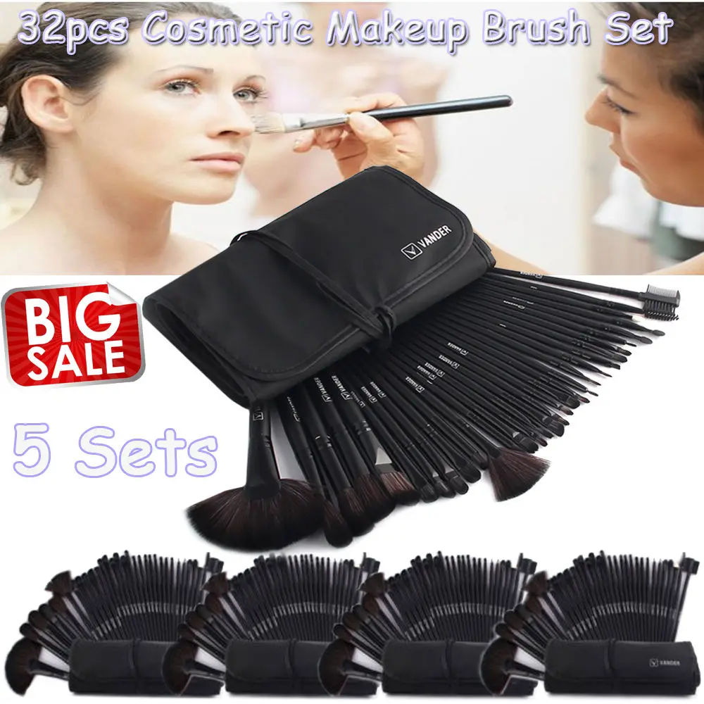 Buy Wholesale 5 Sets / 32pc Makeup Brushes Foundation