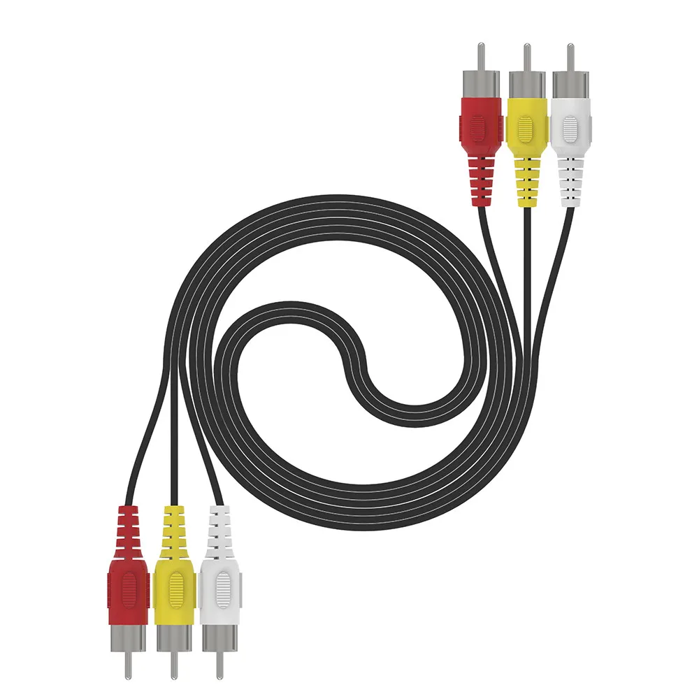 

1pcs 5 FT 1.5m Triple RCA to 3 RCA Composite Audio Video AV Cable Cord Adapter