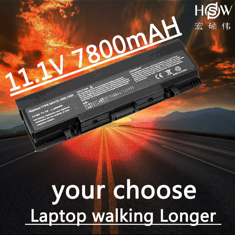 

HSW New 9-cells Laptop Battery For Inspiron 1720 530s 1520 1521, Vostro1500 1700, GK479 FP282 UW280 0UW280 NR239 bateria akku