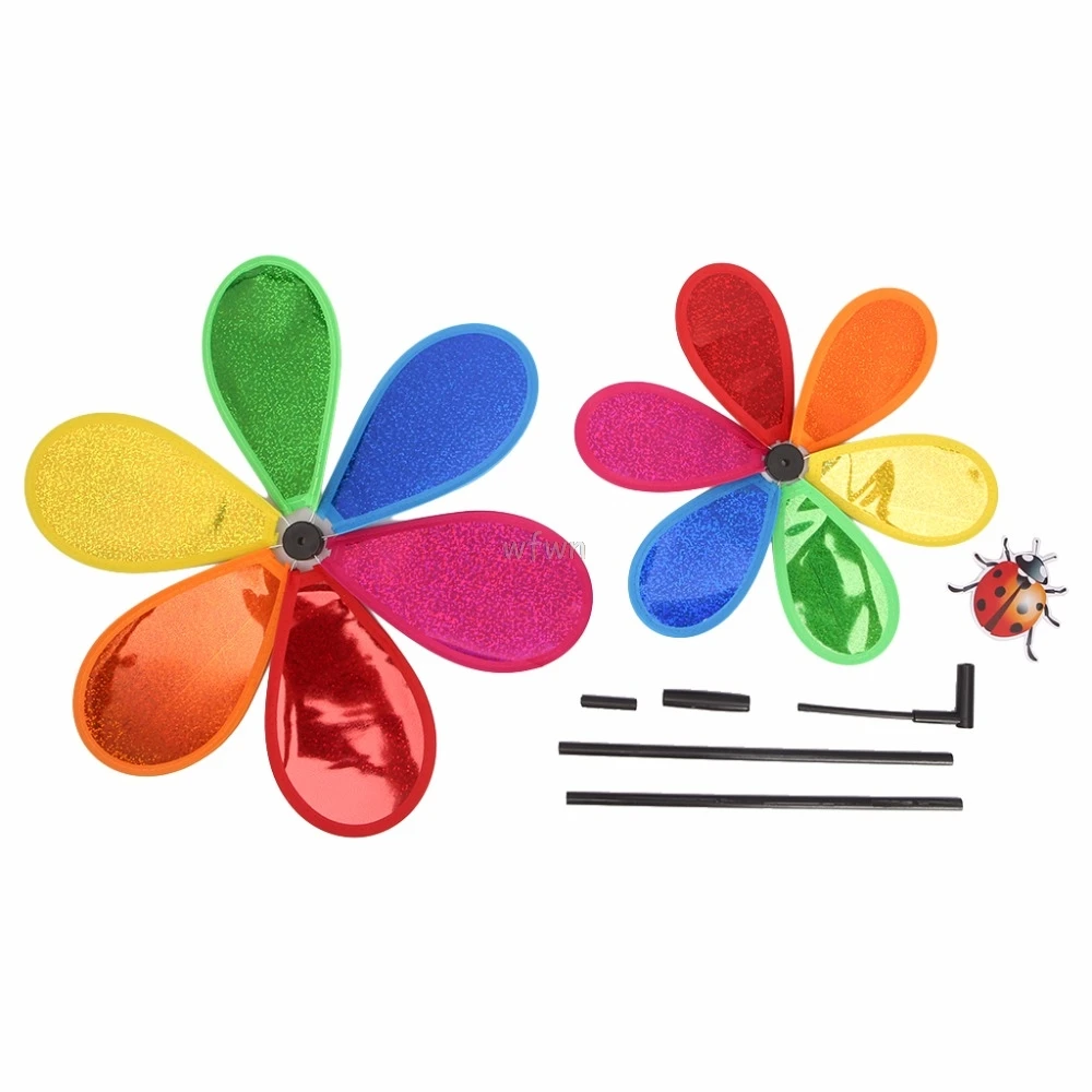 Sequins Insect Windmill Whirligig Wind Spinner Home Yard Garden Decor Kids Toy MAY07