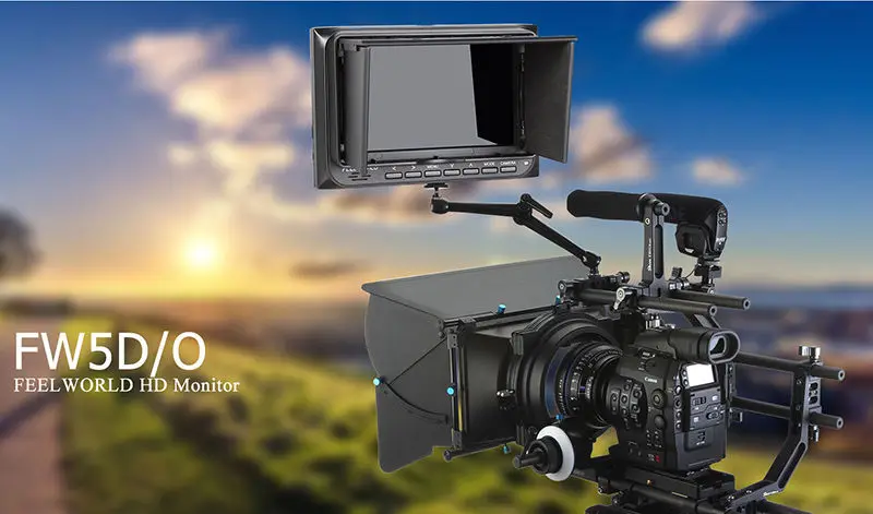 

Free shipping!FEELWORLD FW5D/O 5" HD HDMI Camera Top Field Video Monitor Peaking Focus Assist