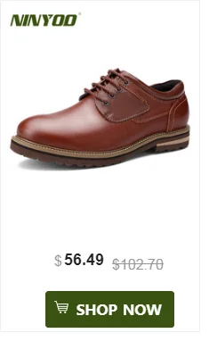 NINYOO/осень Для мужчин рабочая обувь из натуральной кожи 45, 46, 47 износостойкая платформа Туфли под платье Мужская деловая обувь плюс Size48 49 50