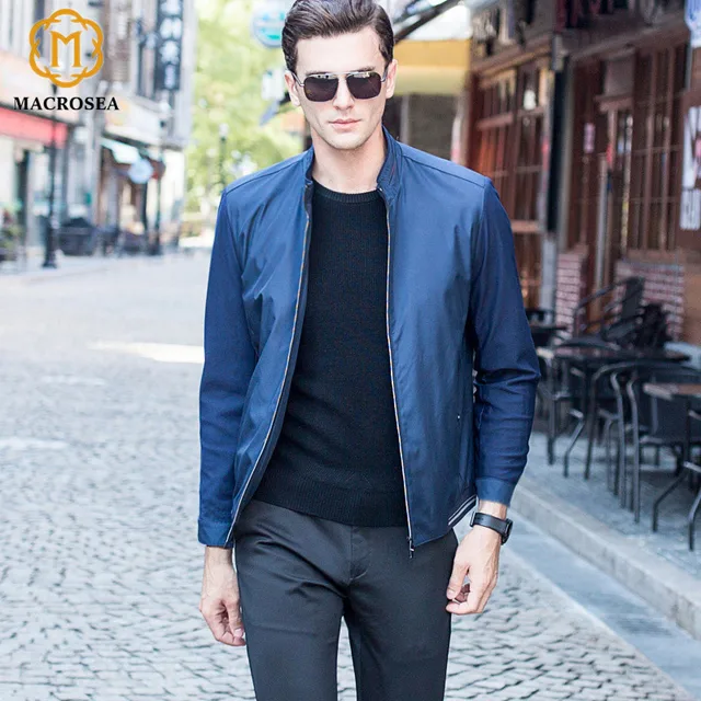 MACROSEA Brand Men's Standard Collar Formal Jackets Men Business Social