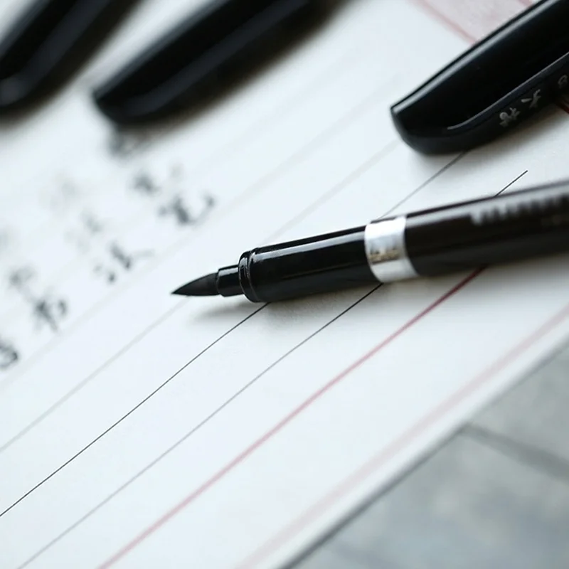 3 размера ручка для каллиграфии, японский материал, кисть для подписи, китайское изучение слов, канцелярские принадлежности, художественные маркеры, школьные принадлежности