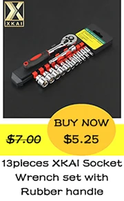 XKAI 12 шт. 8-19 мм трещотка гаечный ключ комбинированный ключ набор ключей трещотка Скейт инструмент трещотка ручка хром ванадий