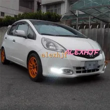 July King светодиодный дневные ходовые огни DRL светодиодный передний бампер противотуманная фара чехол для HONDA FIT/JAZZ 2011~ 13,1: 1 Замена