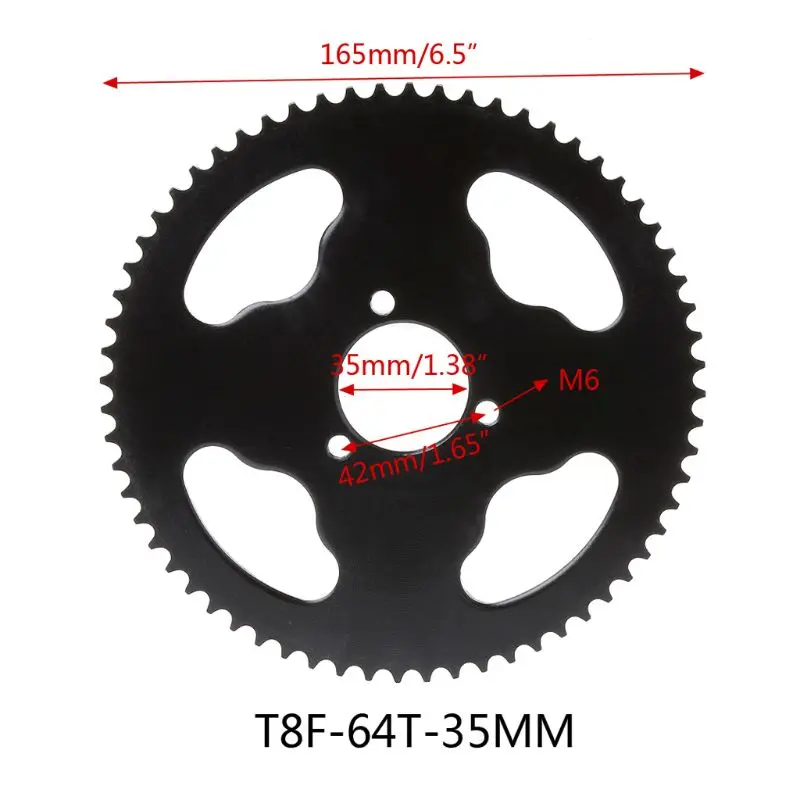 Мотоциклетные задние звездочки шестерни T8F отверстие внутренний диаметр 35 мм 64T Moto ЧАСТИ Nov-29C