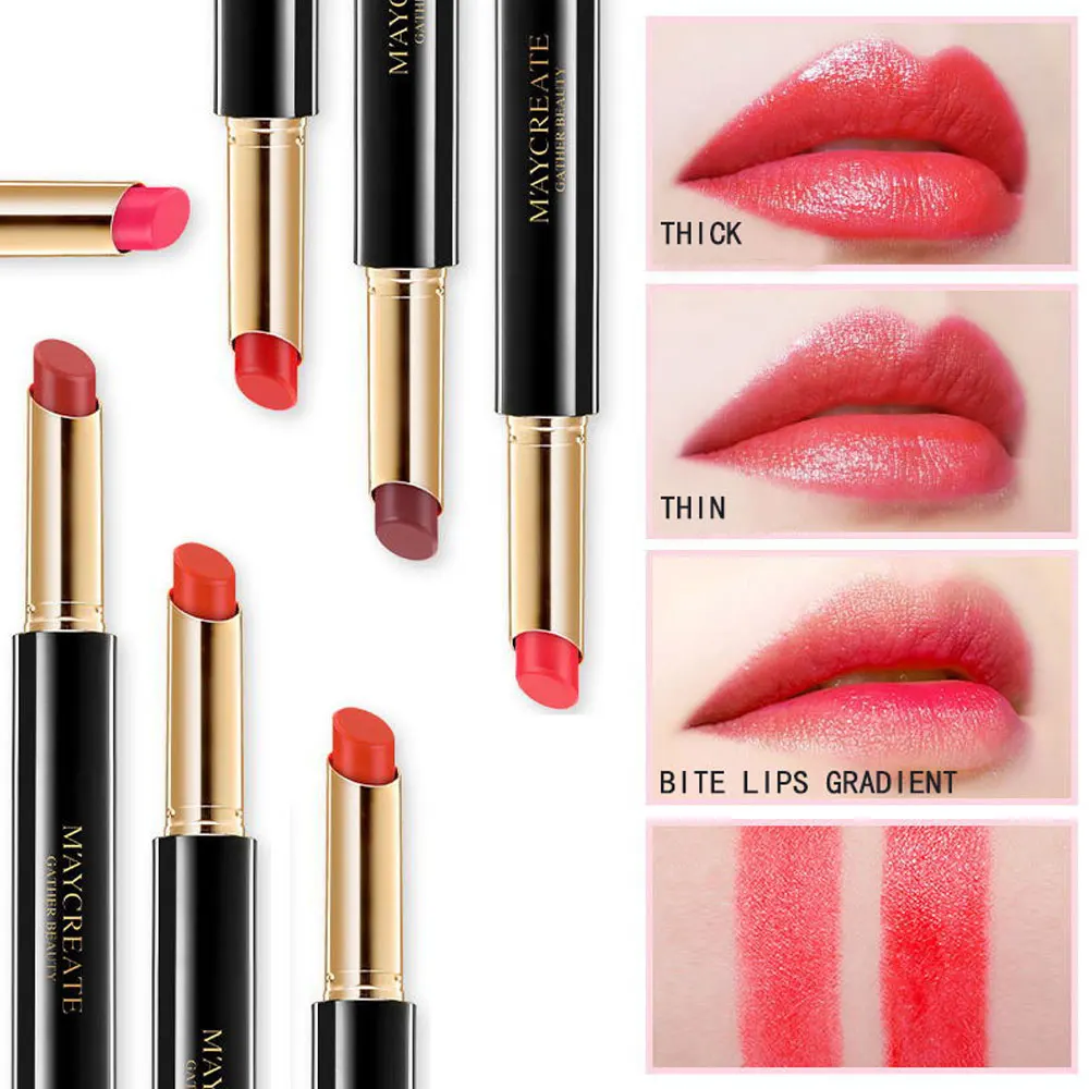 

1Pcs Matte Lipstick Long lasting nude Lipsticks set popular colors waterproof Lip Stick Matte
