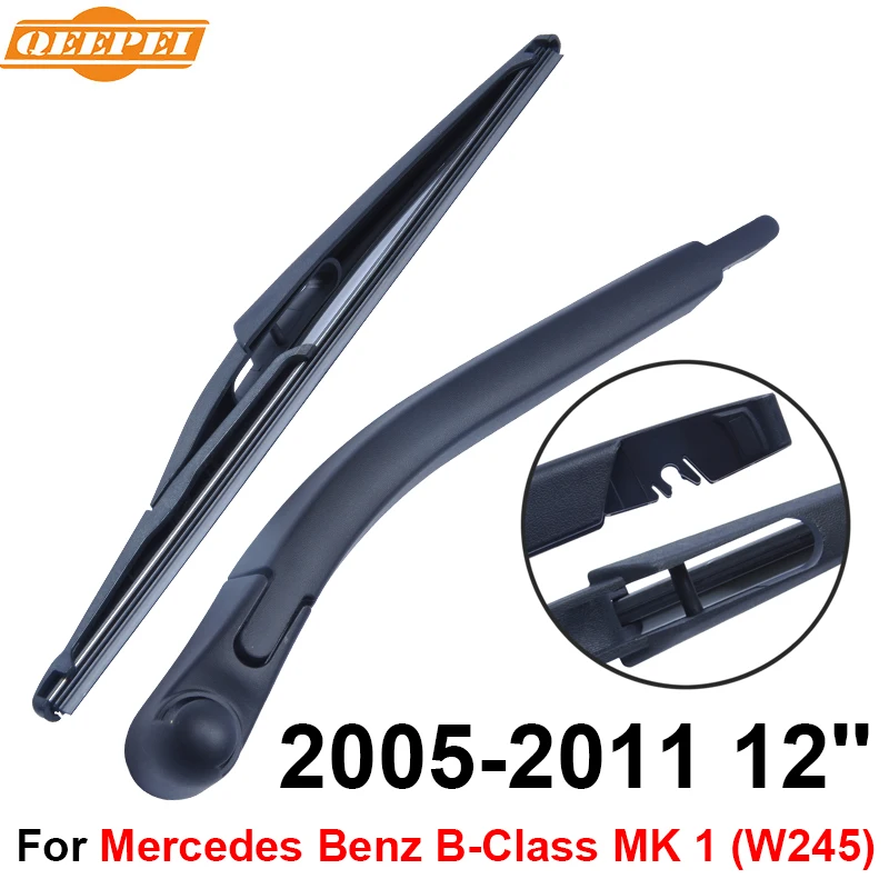 QEEPEI Rear Wiper Blade and Arm For Mercedes B Class MK 1 (W245) 2005