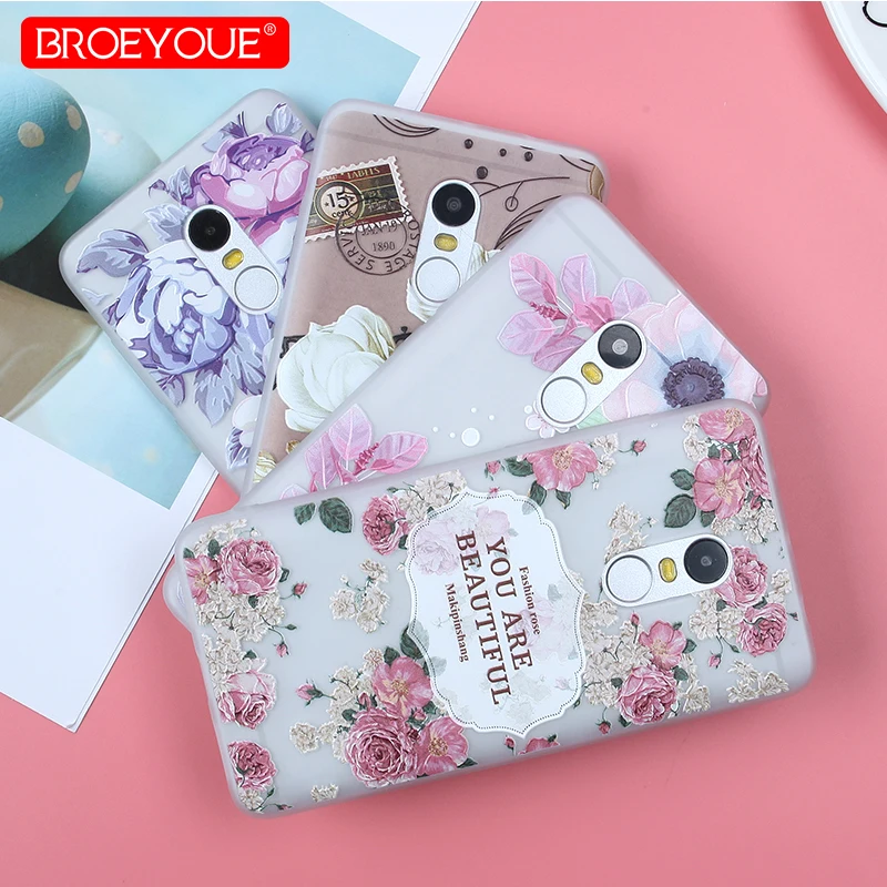 

Cases For Xiaomi Redmi Note 5 4X 5 Pro TPU Soft Silicone Matte Floral Pattern Cover For Redmi Note 5 Pro 3S 3Pro 4 4A 5 Plus 5A