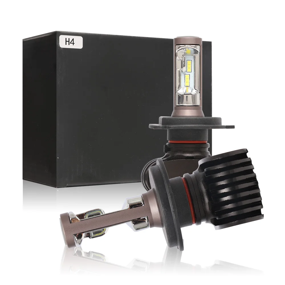 

2PCS CSP LED Car Headlight h4 led lamp 12000LM 6500K h4 Hi- Beam Luxeon CSP LED Auto Headlight bulbs