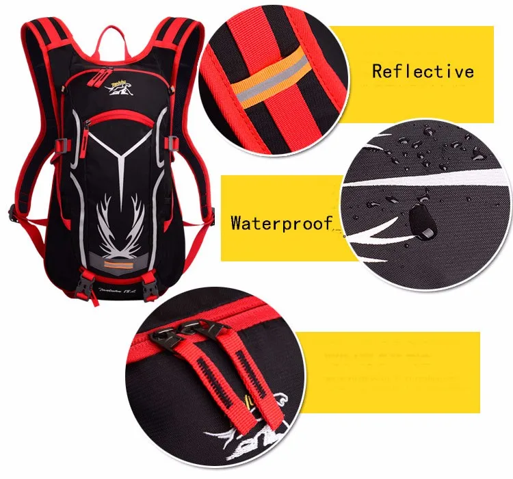 Impermeável ao ar Livre da Motocicleta Mochilas para Bolsas de Montanhismo Ultraleve Ciclismo Bicicleta Backpack Viagem 18 Cheap Sistemas de transporte