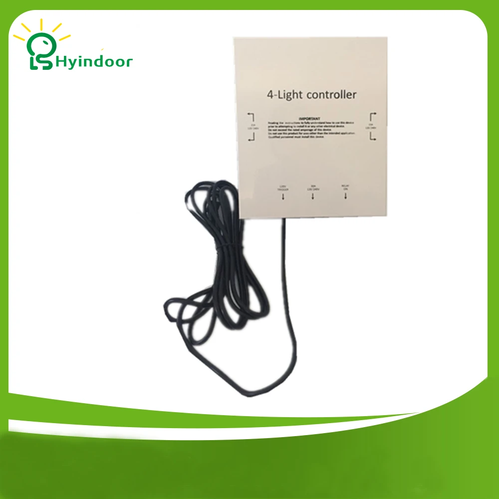 Us 63 75 25 Off Free Shipping 120v Usa Standard 4 Outlets Light Hid Controller Contactor Grade Timer Box For Hydroponic In