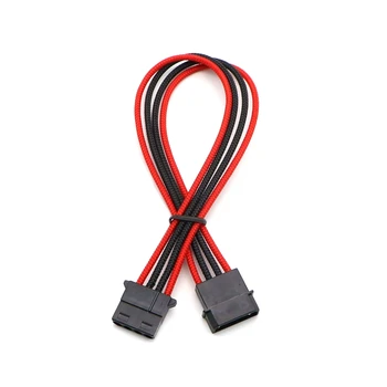 

Mixed Color Sleeved IDE Molex 4Pin Male to Female Power Extension Cable.