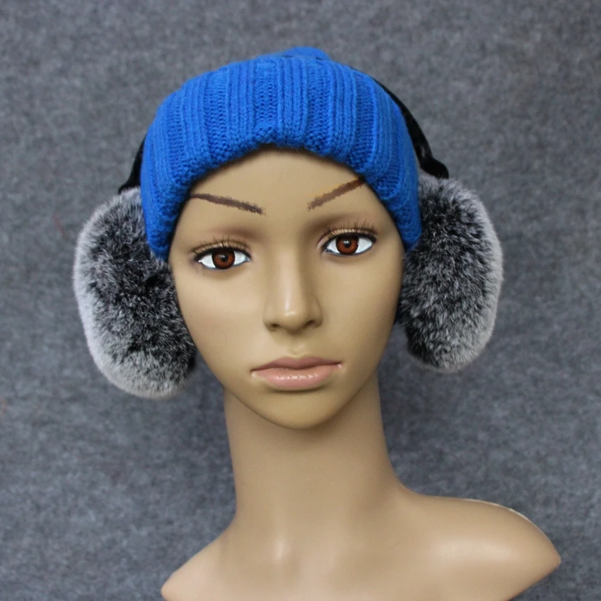 

Winter Earmuffs Women Fur Rabbit Skin Solid Low Price High Quality Casual Fashion Style Teenager Girl's Earmuffs Colorful EK1302