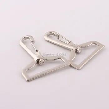 

5PCS /lot Silver Color Bag Buckle Swivel Snap Hook Key Chain For bag webbing Hardware Accessories