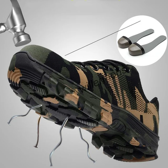 Men's Work Boots Construction Outdoor Steel  Shoes