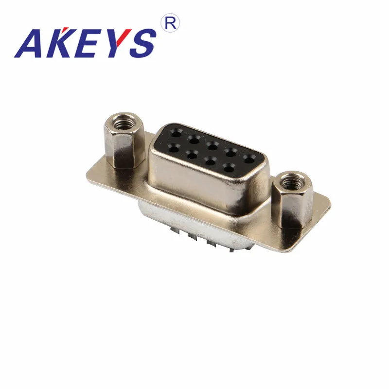 VGA DB 9 Pin Black Core Female Front Hole For Computer Monitor VGA Adapter Interface
