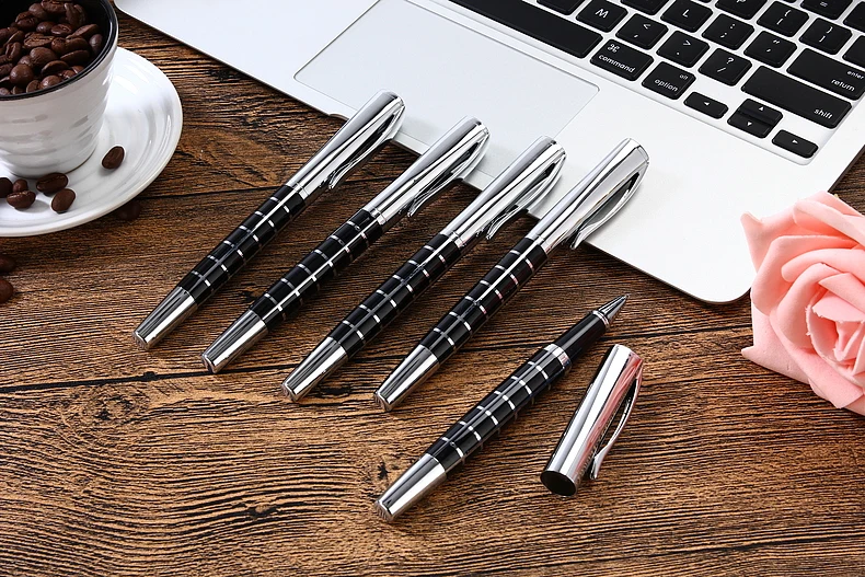 1 шт. genkky высокое качество DUKE 0,5 мм металлический гелевые ручки роскошные ручки для подписи роликовая ручка, канцелярские принадлежности для офиса, школьные принадлежности, Бизнес ручка