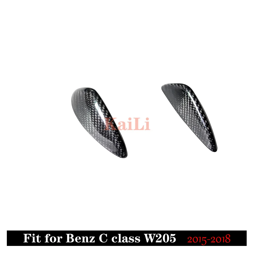 W205 карбоновый бампер Canards для Benz C Class C205 с упаковкой C43 2015 2018 C180 C200 C250 разветвитель