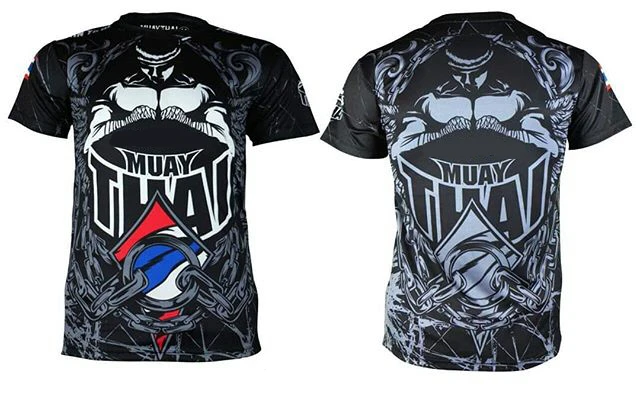 

Sublimated Print Muay Thai BJJ Rashguard MMA Gi Boxing Jersey Jiu Jitsu Shirt Men's Quick-dry Gym Rash Guard Fighting Sportwear