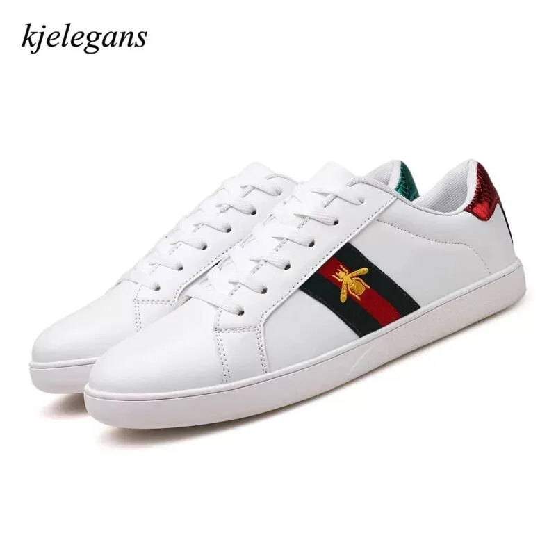 

Kjelegans 2018 sapato feminino brand designer high quality Fashion Couple shoes Womens Flats Lace Up Sneakers size 35-44