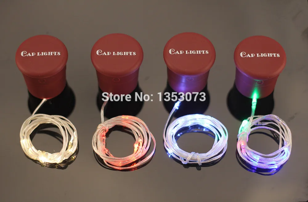 Magic color cap shaped led lamp night light silicone cap light creative romantic LED bottle cap light string atmosphere string lights 1-14