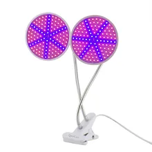 Двойной головкой 126 Led растительный свет лампы Настольный зажим держатель набор для выращивания цветов, овощей семена для проращивания в помещении парниковый эффект; Выращивание растений без почвы