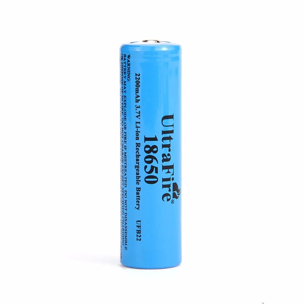 Ultrafire 18650 2200 мАч 3,7 в литий-ионная аккумуляторная батарея luz USBLED ночной Светильник de litio para las baterias de la linterna