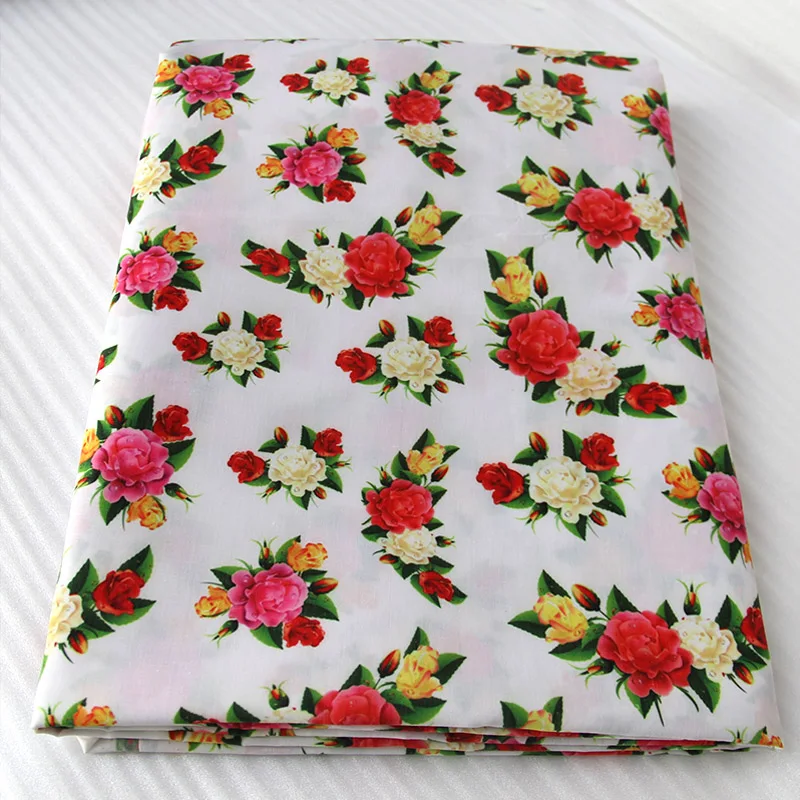 

David accessories 50*145cm flower patchwork Polyester cotton fabric for Tissue Kid Bedding home textile for Sewing,c468