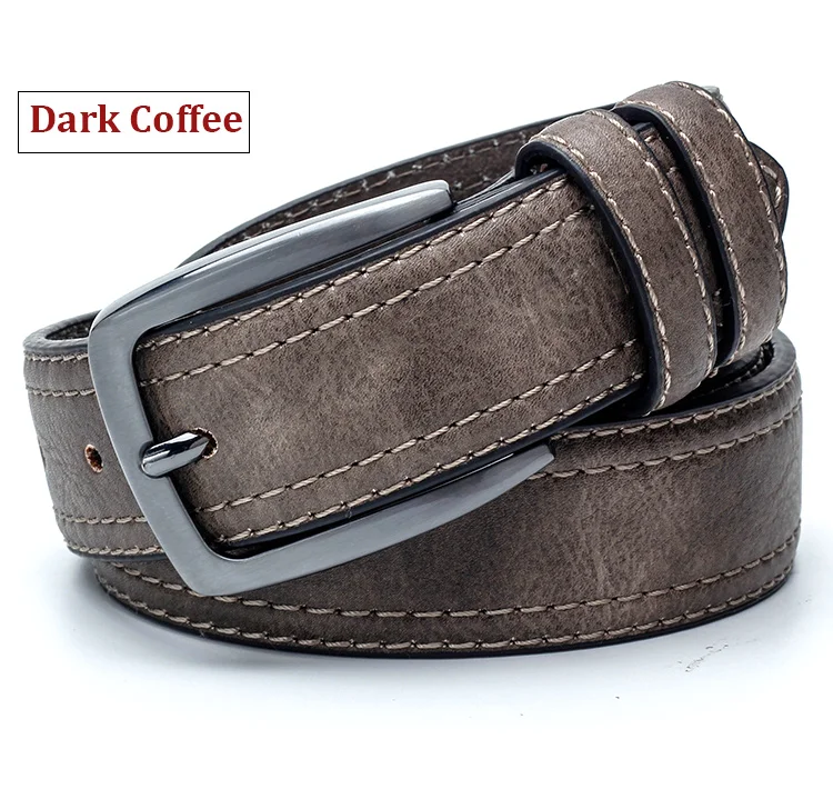 branded belt for men Men Vintage Belts For Jeans Luxury Split Leather Belt Men Famous Belt For Man Designer Belts With Vintage Style black belt with holes