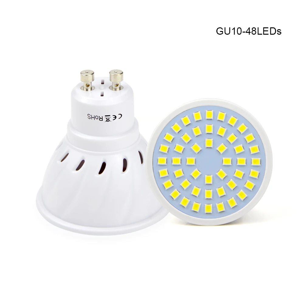 1 шт. Новое поступление AC 220 V-240 V GU10 Светодиодный прожектор 2835SMD 48/60/80 светодиодный s лампа колба в виде лампады для Освещение в помещении