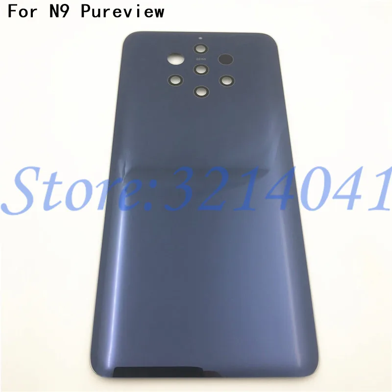 

Repair parts New Rear Housing 5.99 inch For Nokia 9 Pureview Glass Battery Cover Back Case Door +Logo