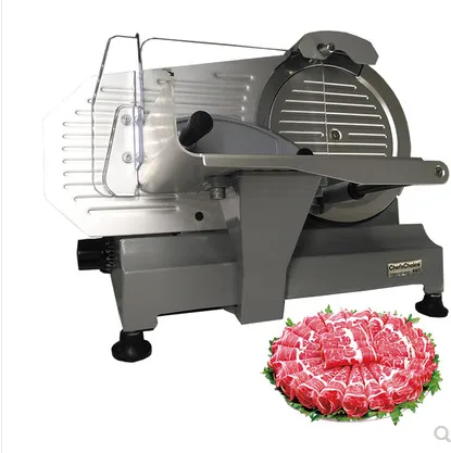 110V/220V Electric Meat Slicers Frozen Beef Mutton Roll Stainless Steel Mincer Vegetable Cutting Machine 10 inches