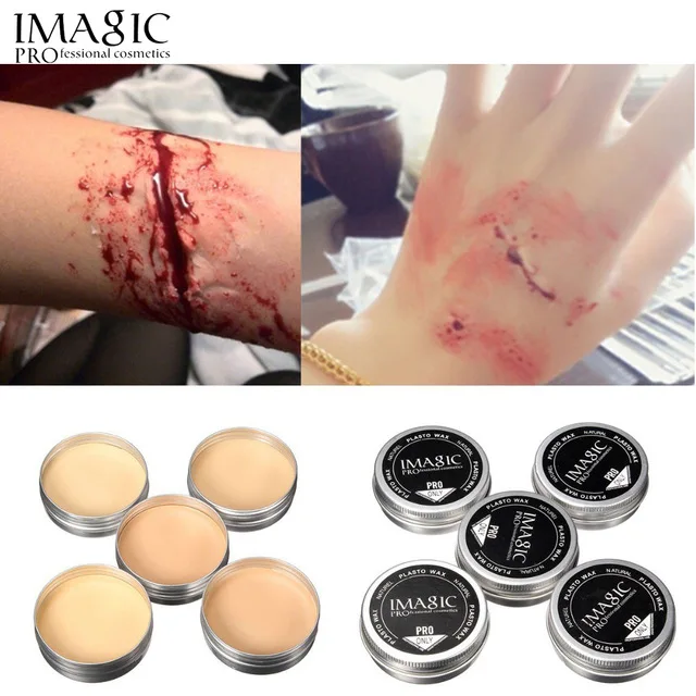 

IMAGIC makeup for halloween films Set Special Effects Stage Makeup Fake Wound Skin Wax Scar Body Paint Makeup