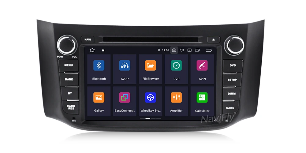 Cheap NaviFly PX30 Android 9.0 Car DVD Radio player for Nissan SILPHY 2 Din Car gps navigation multimedia player with WIFI Bluetooth 6