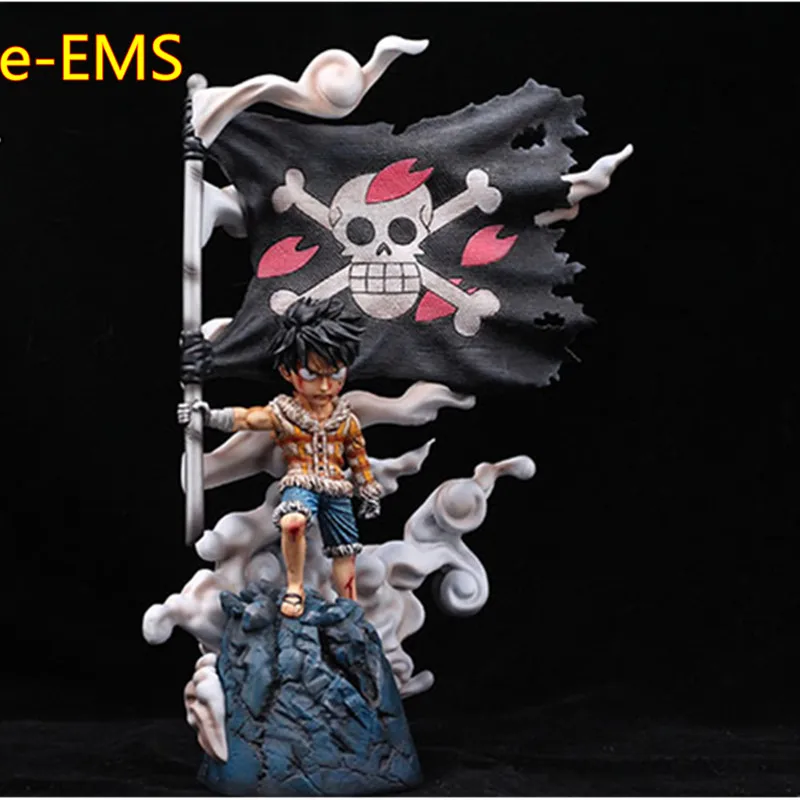 

Anime ONE PIECE The Straw Hat Pirates Captain Lift Flag Monkey D. Luffy Resin Statue Action Figure Collection Model Toy G2575