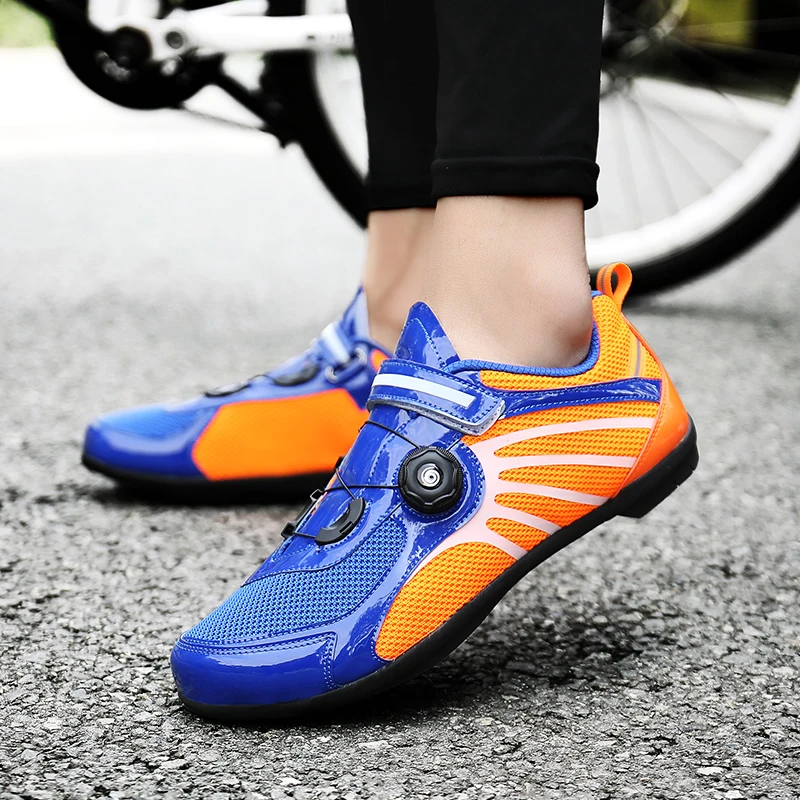 

Men's Cycling Shoes Road Bike Shoes Mountain Bike Bicycle Women Shoes Blue Red Cycle Sneaker Triathlon Racing Shoes Sport