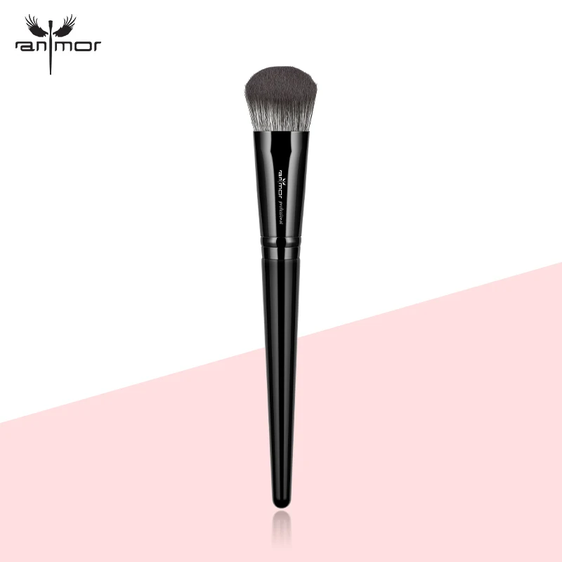 

2019 Anmor New Make Up Brushes 1Pcs Foundation Powder Makeup Brush Quality Synthetic Hair Wood Cosmetic Tool Pinceaux Maquillage