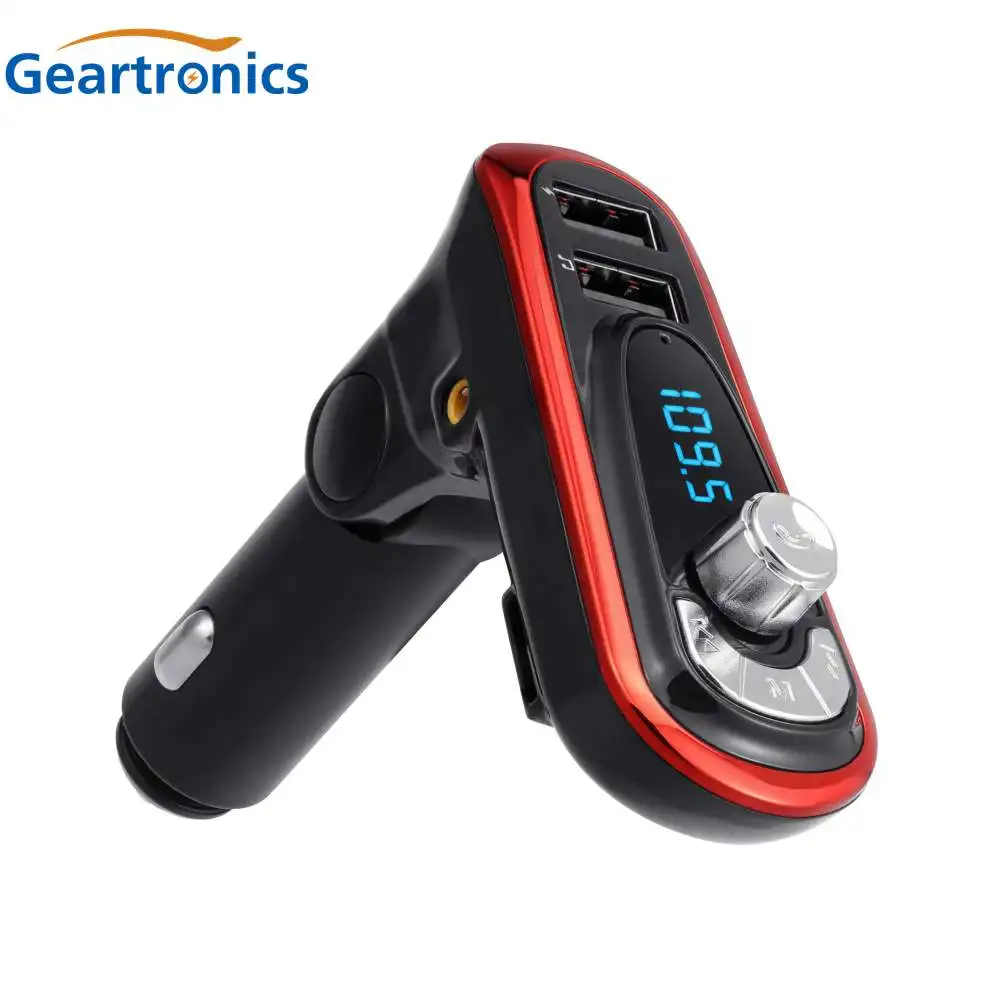 

4-in-1 Hands Free Wireless Bluetooth FM Transmitter Car Bluetooth AUX Modulator MP3 Player Support SD USB Charger for Phone