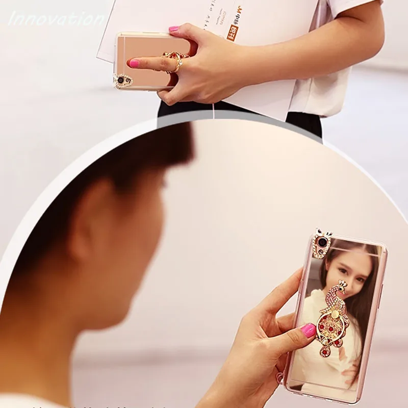 Модный зеркальный чехол для iPhone X 6 6S 5S 5 7 Plus 8 роскошный блестящий мягкий из ТПУ с