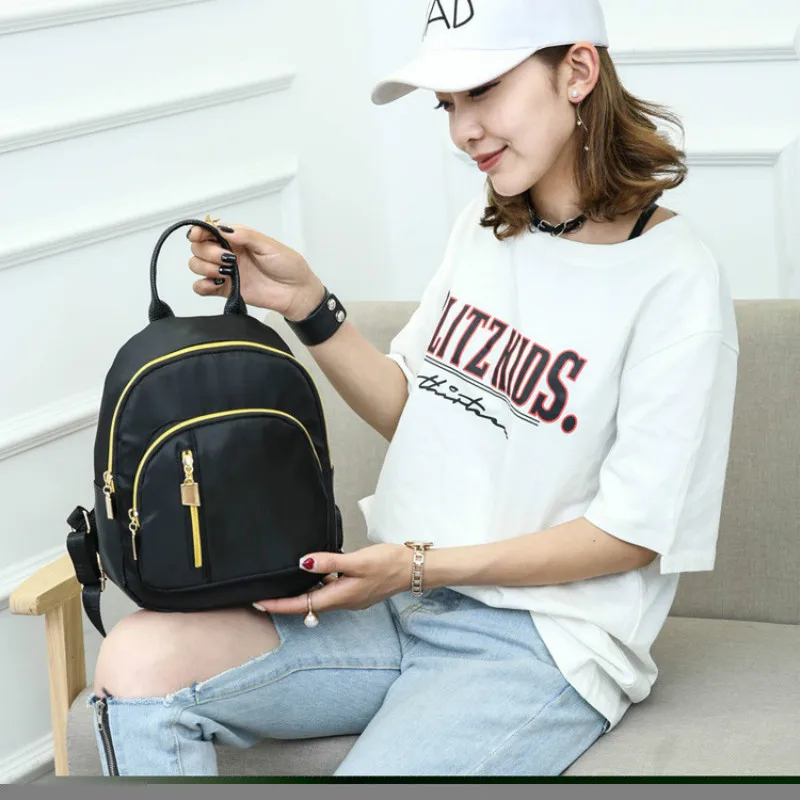 

2019 latest fashion hot sale wild mini solid color multi-function exquisite high quality casual small backpack