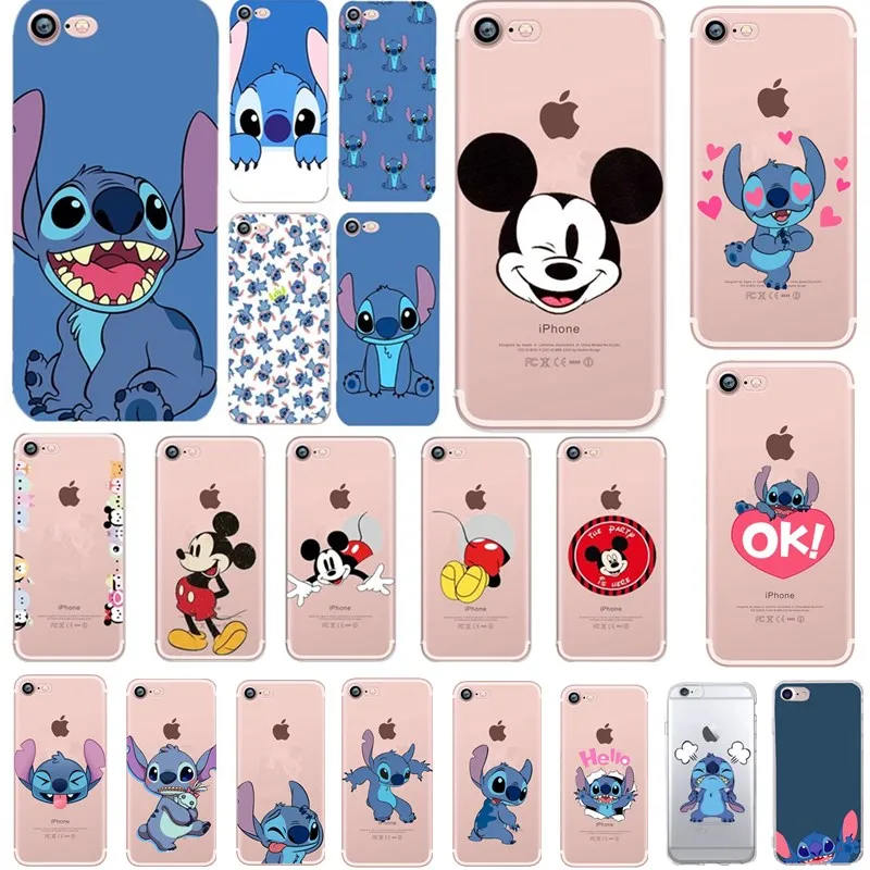 Силиконовый чехол для iPhone 6 S 5S SE с мультипликационным принтом 7 8 Plus Coque Capinha XS X