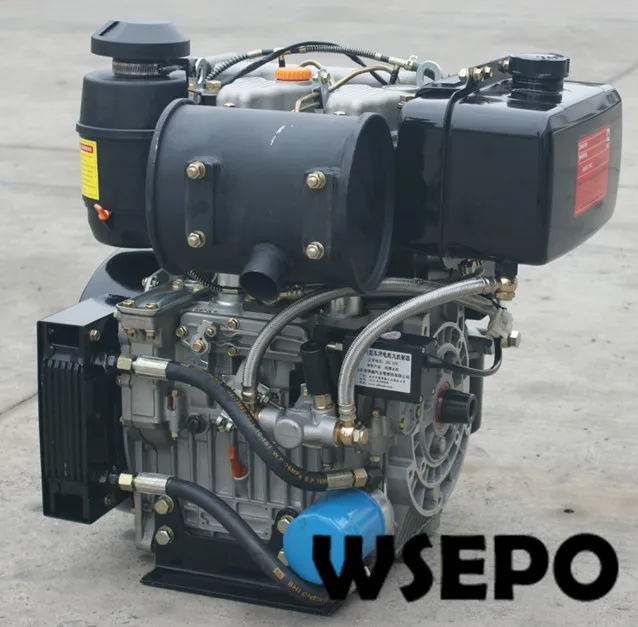 Прямая поставка с фабрики! WSE-292F 997cc 25hp E-Start двухцилиндровый дизельный двигатель с воздушным охлаждением для генератора/насоса/воздушного компрессора