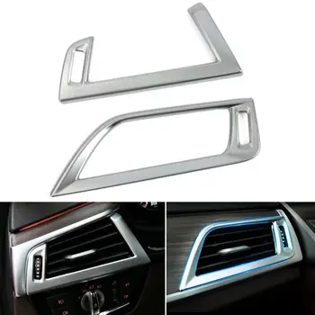 

Car Front Dashbord Side Air Vent Outlet Cover Trim For BMW 5 Series G30 2018 Matte