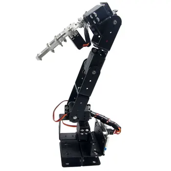 

Robot 6 DOF Aluminium Clamp Claw Mount kit Mechanical Robotic Arm & MG996R Servos & 32 CH Controller for Arduino