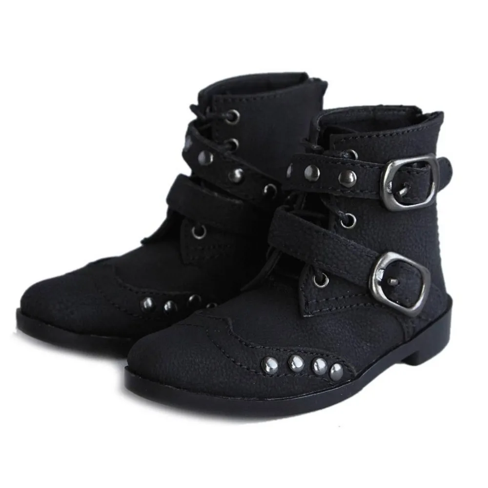 PF 1//3 Brown SD LUTS BJD Doll Rivet Synthetic Leather Shoes Boots