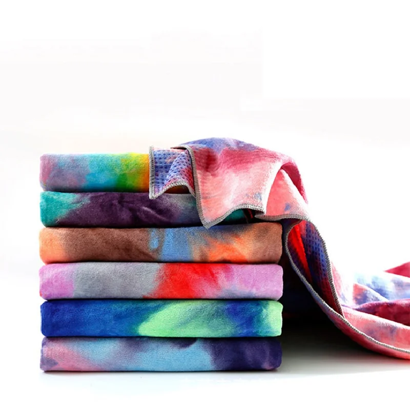 

Non-slip yoga towel 183cm lengthened yoga blanket color yoga mat non-slip assisted sports towel
