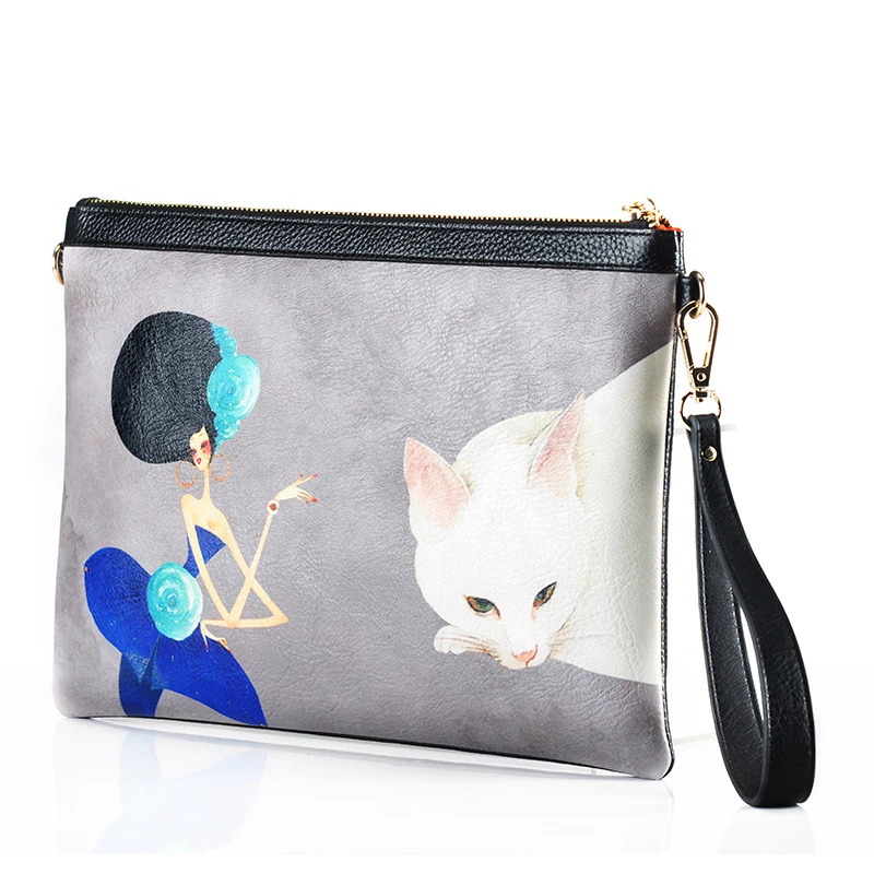 

Hand bag women clutch leather bag leather envelope single shoulder bag 35ZQ